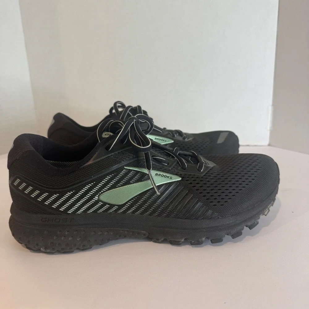 Brooks Ghost 12 GTX Mens Running Shoes Black Lime Waterproof  10 Running Goretex